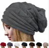 Nouveaux chapeaux d'hiver avec trou, bonnets tricotés chauds pour femmes et filles, chapeaux en laine queue de cheval WY369