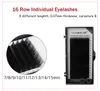 19 in 1 Training Eyelashes kit False Eyelash Extension Grafting Practice Curl Glue Tweezer Tools Set Bag For Eye Lash Graft