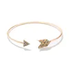 5 pièces Simple personnalité brindille anneau diamant flèche combinaison manchette réglable Bracelet ouvert empilable Bracelet ensemble femmes filles