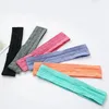 Silicone Breathable Head Band Solid Color Sport Work out Running Hair Bands Sweatband headwraps