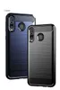 Carbon Fiber Texture Slim Armor Borstat TPU Fallkåpa för Samsung Galaxy A20E A40S A60 Anm. 10 Anm. 10 Pro 100pcs / parti