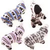 Cappotto invernale con cappuccio per cani Abbigliamento per animali domestici Vestiti per cani di piccola taglia Moda Cucciolo di animale domestico Vestiti caldi in pile di corallo Giacca con fiocco di neve di renna BC BH0984-2