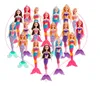 Original Brand Colorful Lights Mermaid Doll 35cm Princess Barbie Dolls for Girls Toys Miglior regalo per bambini con scatola dei colori