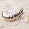 Shell Candy Box Plastikowy Srebrny Złoty Kolor Cukierki Case Wedding Favor Prezenty Baby Shower Pudełko Dekoracje Ślubne Mariage LX1652