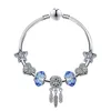 Charms fit for Bracelets Blue Star Beads Dream Catcher Dangle Pendant Bangle love Bead Diy Wedding Jewelry Accessories