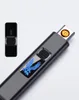 Nice Красочный USB Циклическая Зарядка Зажигалка Ветрозащитный Портативный Мини-Дисплей Свет Инновационный Дизайн Для Сигарет Бонг Курительная трубка