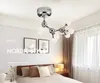 Modern Led Ceiling Lamp Round Chandelier Creative Home Cafe Personality Restaurant Hotel Molecular Pendant Light