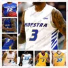 Personalizzato Hofstra Pride Basket Qualsiasi nome Numero Blu Bianco Giallo 3 Justin Wright-Foreman 1 Matija Radovic 4 Buie Men Youth Kid NCAA Jersey