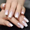 Extra Long False Nails Predesigned Curved Pink Marble Press On Nails including glue sticker1255672