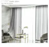 Super macia moderna cortina de tule para sala de estar bedroço voile puro cortinas para blinds de janela tratamento de decoração de casa