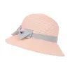 Berretto da spiaggia per bambini Cappelli di paglia con fiocco Cappellino per visiera estiva per bambini Cappello da sole per bambini Fotografia Puntelli 7 colori