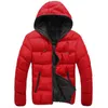 Parka invernale da uomo di moda Giacca calda Cappotto casual sottile con cappuccio Felpa con cappuccio imbottita in cotone Spessa