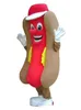 2019 factory sale new HOT DOG HOTDOG MASCOT COSTUME Adult Size Fancy Dress Cartoon Character Party Outfit yourself free shipping