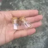 Mini tapón de corcho transparente de 4ml, botellas de vidrio, viales pequeños, tarros, contenedores, botella de deseos pequeña, 22*25*12,5mm, 4ml, 100 Uds., envío gratis