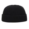 homens chapéu legal e mulheres de inverno / inverno 2019 cor sólida versátil melancia hip hop cap ski gorro de malha