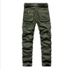 Mannen Cargo Broek Mannen Casual Multi Zakken Katoen Tactische Broek Werk Heren Joggers Overalls Pantalon Homme Plus Size 30-44