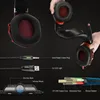 Słuchawki Gaming Headset PS4, Przewodowe Słuchawki Stereo Słuchawki z Crystal Clear Dźwięk, Led Lights Mikrofon Anulowanie hałasu do PlayStation 4 Xbox One