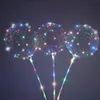 Ballon LED lumineux réutilisable Transparent rond bulle décoration fête ballons de mariage décorations de fête d'anniversaire adulte baloon6491795