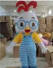 2019 hot sale Glasses chicken mascot costume Adult children size party fancy dress
