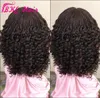 Wigs Handmade africa braided style short curly wig black/brown /blonde /burgundy red Box Braid Braided Lace Front Wig With Curly End fo