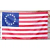 3x5ft American Betsy Ross Flag 13 Stjärnor Early Design Digital Printed Custom Flags Banner, Gratis frakt