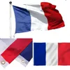 カスタム90x150CMフランスの国旗3×5 FTブルーホワイトレッドカントリー国の国旗フランス0.9mx1.5Mポリエステル印刷フラグ屋内屋外