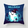 Jogar Halloween fronha de linho de algodão Fantasma Lobo da lua abóbora fronha Halloween decorativa assento Pillowcase Car fronha