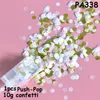 Papier Pushing Confetti Wedding Party Decoration Papier Push Rurka Sharking Paper Decoration DIY Push-Pop Materiały YQ00680