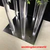 Nuova passerella in cristallo acrilico stand per decorazioni per navate nuziali pilastro per matrimoni decor0995