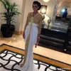 2020 novas lantejoulas vestidos de noite de chiffon kaftan vestidos de noite formal abaya em dubai com trem branco kaftan vestido marroquino kaftan formal