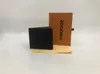 8 kleuren mode heren portefeuilles klassieke mannen portemonnee strepen textureerde portemonnee bifold korte kleine portemonnee met box287h