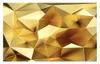 Luxuriöser goldener geometrischer Polygon 3D TV Kulden Hintergrund Tapete Custom Wandbild abstrakter Wandmaler Wallpaper