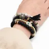 Nuevo pulsera de estilo bohemio con bergamota turquesa de borde de las cuentas de joyas regalo