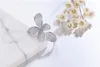 Luxus BIG 100% 925 Sterling Silber offene Blumenringe Delikate Mädchen Frauen Weihnachtsgeschenk süßer silberner größenverstellbarer Ring Schmuck