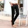 2017 Nieuwe heren 4 kleur slanke chino zachte denim stretch jeans broek jurk broek bruine zwarte koffie oranje maat 32 33 34 36 38