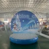 Globe de neige gonflable de pompe libre pour la publicité de Noël Personnalisé Personnalisé Globe Globe Snow Globe Photo
