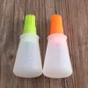 100pcs Portable Silicone Oil Pepper Bottle With Brush Measuring Cup Cap Baking BBQ Basting Brushes Pastry Oil Meat Bread Kitchen Tool Tools