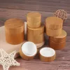 5G 10G 15G 20G 30G 50G Bamboe Pakking Fles Cream Jar Lege Lip Balsem Container Brede Mond Cosmetische Cosmetica