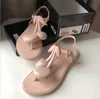 2019 Brasil Melissa Sandalias con gelatina de cereza Correa en T Zapatillas con fondo plano Zapatos perfumados Zapatos de playa con punta abierta Sandalias de mujer