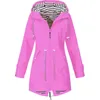 Coats New design women outerwear winter ladies hooded long sleeve coats Windbreaker outdoor travel coats free shipping