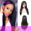 human hair lace front wigs Peruvian Straight Remy Hair Wig With Baby Hair Natural Pre Plucked Hairline Full End Perruques de cheveux humains