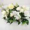 Upscale Artificial Silk Peonies Rose Flower Row Arrangement Supplies för Wedding Arch Backdrop Centerpieces DIY Tillbehör