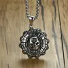 Titanium Steel Cigarette Holder Skull Pendant Disco Dancing Hip Hop Cool Necklace Cool Stainless Steel Skelet