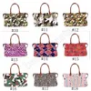 17 inch plaid Duffel Bag High-capacity camouflage Travel Tote Leopard print handbag Double Handles Outdoor Sport Bag ZZA1011