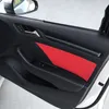 Panneau de porte intérieur couleur Fiber de carbone, capots de bordure décoratifs, 4 pièces, pour Audi A3 8V 2014 – 2019, style de voiture modifié, décalcomanies 331U