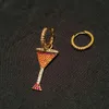 Oro Giallo Estate modo 18K colorati placcati CZ orecchini cocktail per donne delle ragazze per la festa nuziale bella orecchini regalo per l'amico