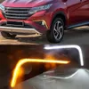 1 Set LED Daytime Running Light Car Accessories Waterproof 12V DRL Fog Lamp Decoration For Toyota Rush 2018 2019 2020