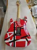 Custom Eddie van Halen Frankenstein Black Black Stripe Red St Electric Guitar Guita