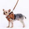 ペットカラーチェーンの子犬襟小さな犬の襟とリーシュのためのかわいいペットのハーネスは、大きな犬のベストトラクションロープをセットします