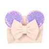 New rainbow baby headbands sequin cartoon girls designer headband newborn designer headbands bows kids headband designer accessories